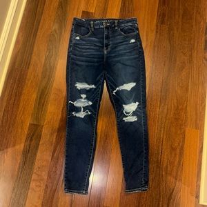 American Eagle Ripped Next Level Stretch Skinny Jeans (W’s 12)
